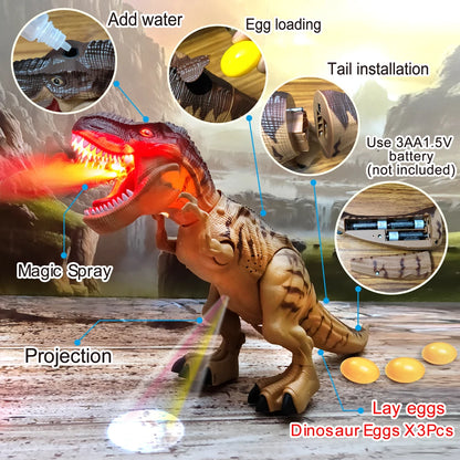 Electric Toy Large Size Walking Spray Lay Eggs Dinosaur