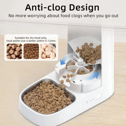Automatic Cat Feeder Pet Smart WiFi Cat Food Kibble Dispenser