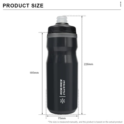 Bicycle Water Bottle Insulated Thermal 610ml Outdoor