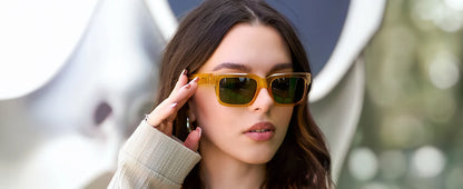 Retro Rectangle Sunglasses for Men Women Polarized