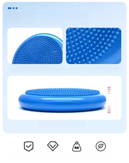 Thickened PVC Inflatable Yoga Balance Cushion Massage