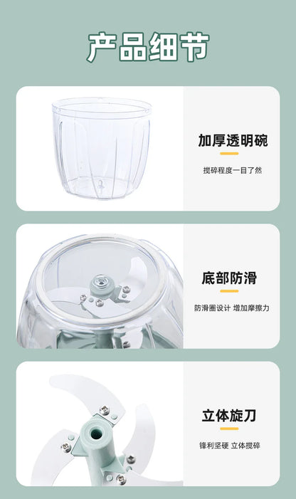 Manual Garlic Mincer Pull Type Garlic Press Maker