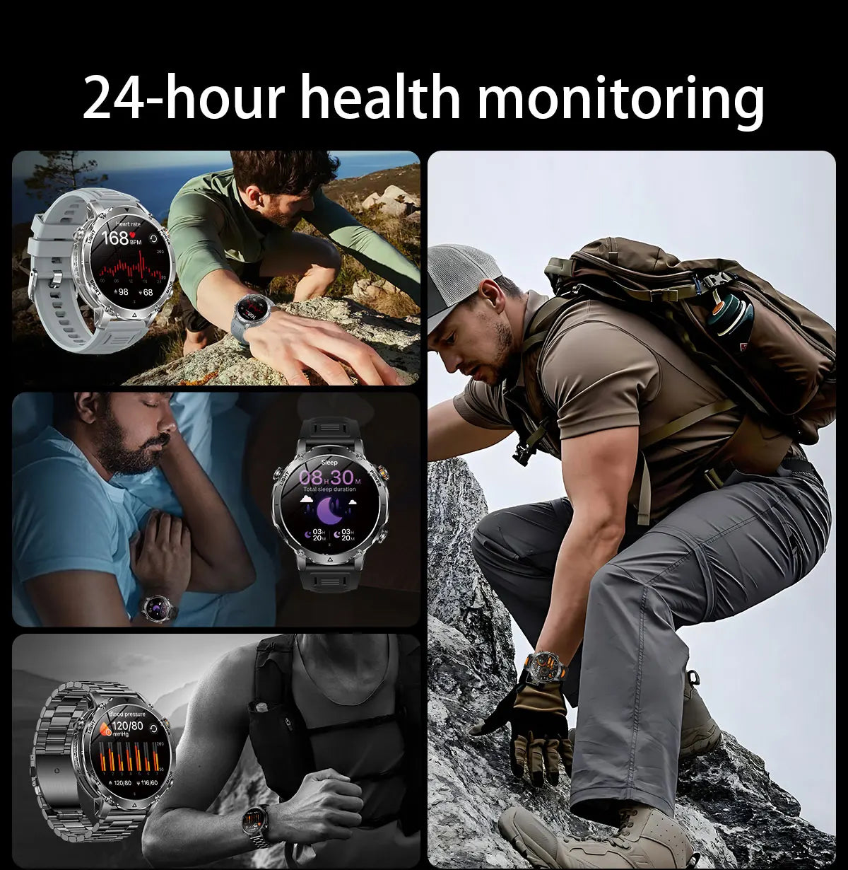 New TANK Ultra 1400mAh Battery Military Smart Watch
