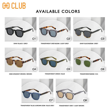 Retro Punk Polarized Lenses Men Sunglasses Square Trends