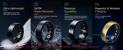 AURA Matt Smart Ring Fitness Sports Health Monitor Sleep