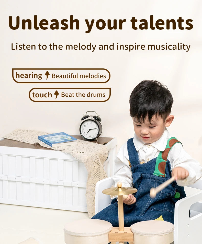 Kids Drum Set Musical Toys for Boy Girl Music Toys