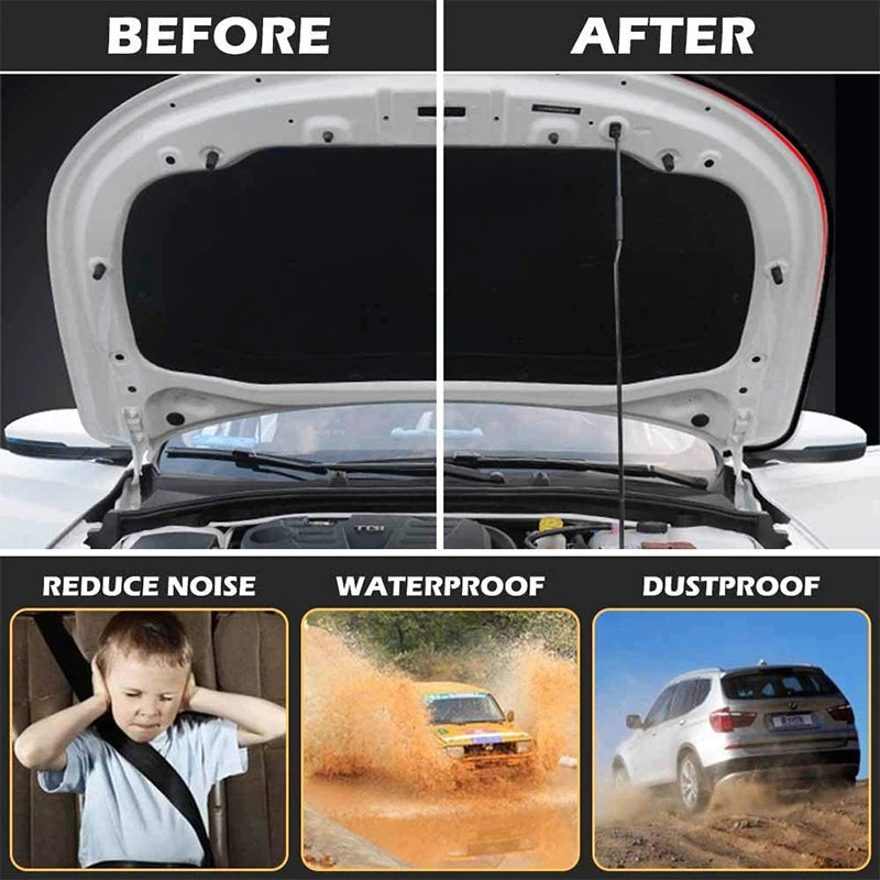 Car Door Seal Strips Noise Insulation Rubber Seals Sticker