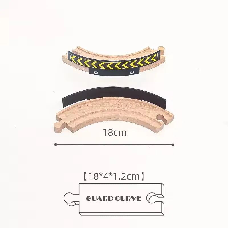 New Kinds Wooden Track Parts Beech Wooden Railway Train