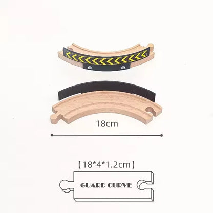 New Kinds Wooden Track Parts Beech Wooden Railway Train