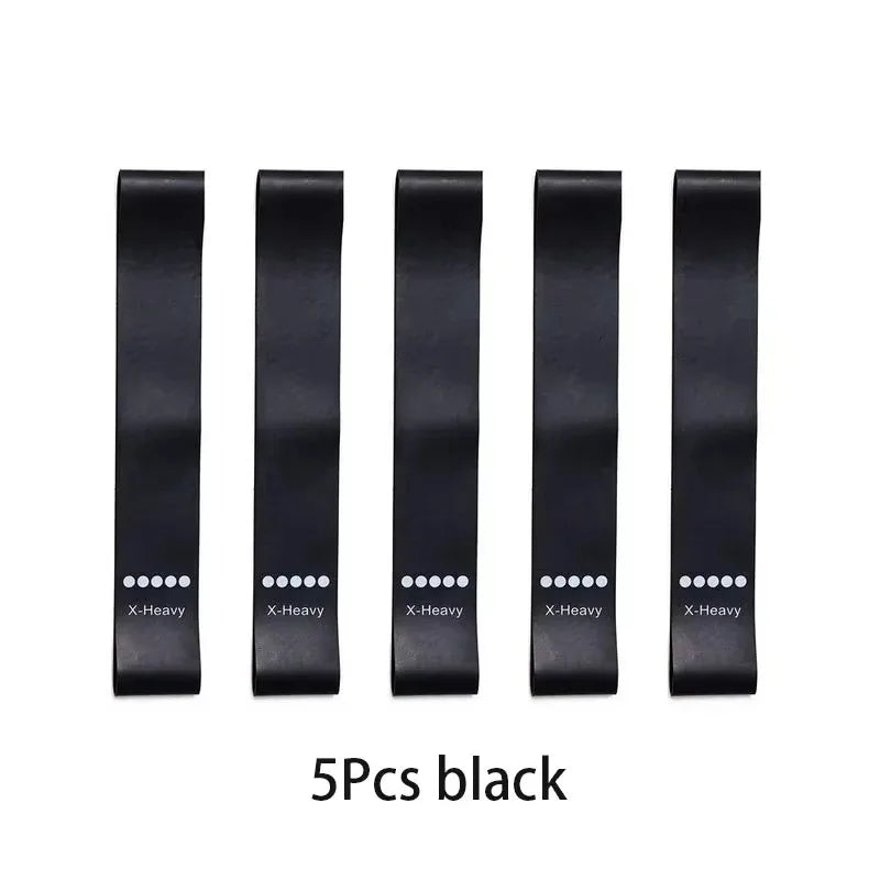 5 Levels Portable Fitness Rubber Resistance Bands