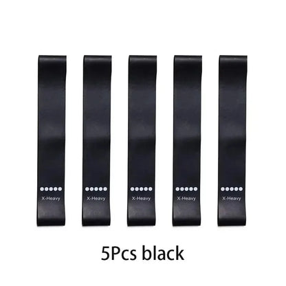 5 Levels Portable Fitness Rubber Resistance Bands
