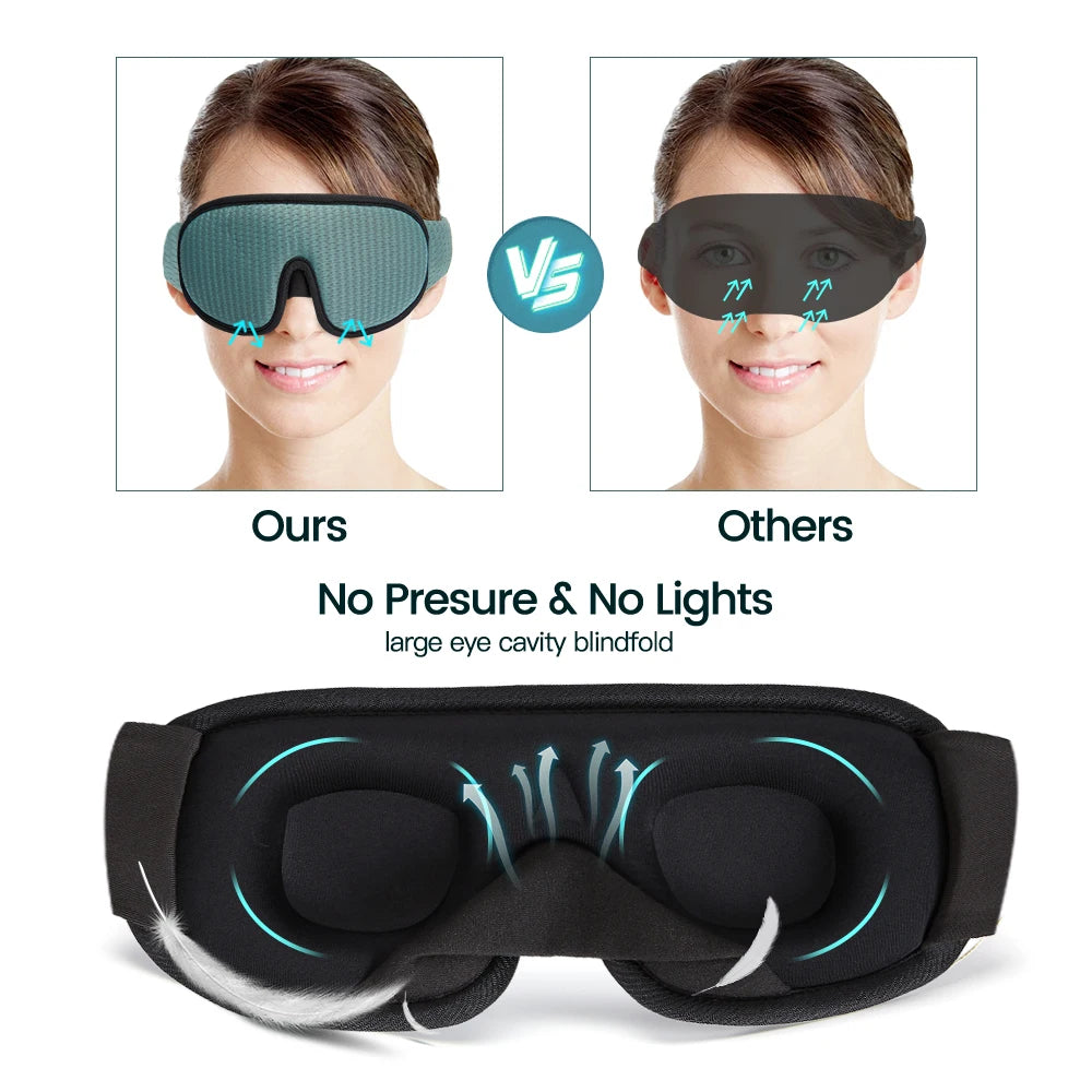 3D Sleep Mask Blindfold Sleeping Aid Eyepatch Eye Cover Sleep