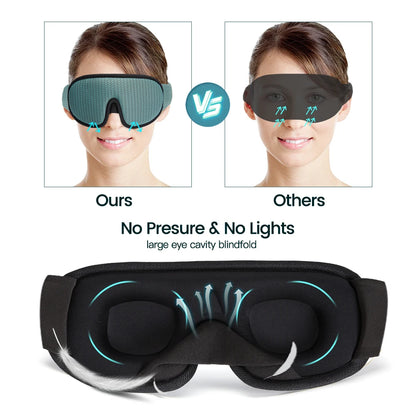 3D Sleep Mask Blindfold Sleeping Aid Eyepatch Eye Cover Sleep