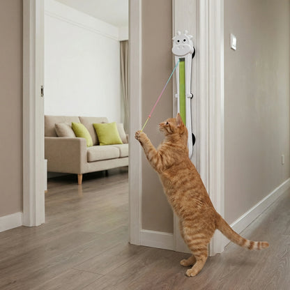 Automatic Interactive Cat Toy Wall Mounted Cat Teaser Wand