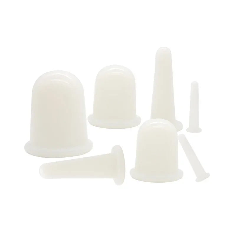 Silicone Vacuum Cupping Massage Jars Anti Cellulite