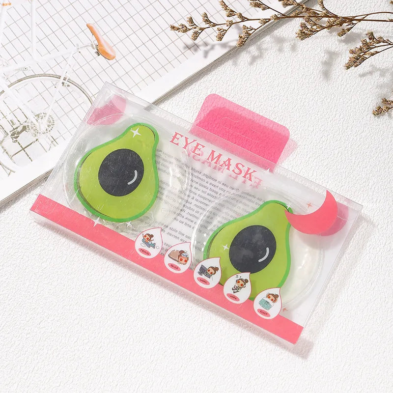 Fruit-Themed Gel Eye Mask – Hot & Cold Compress Pads