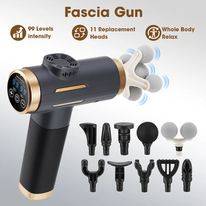 Electric Fascia Gun Head Deep Tissue Massager
