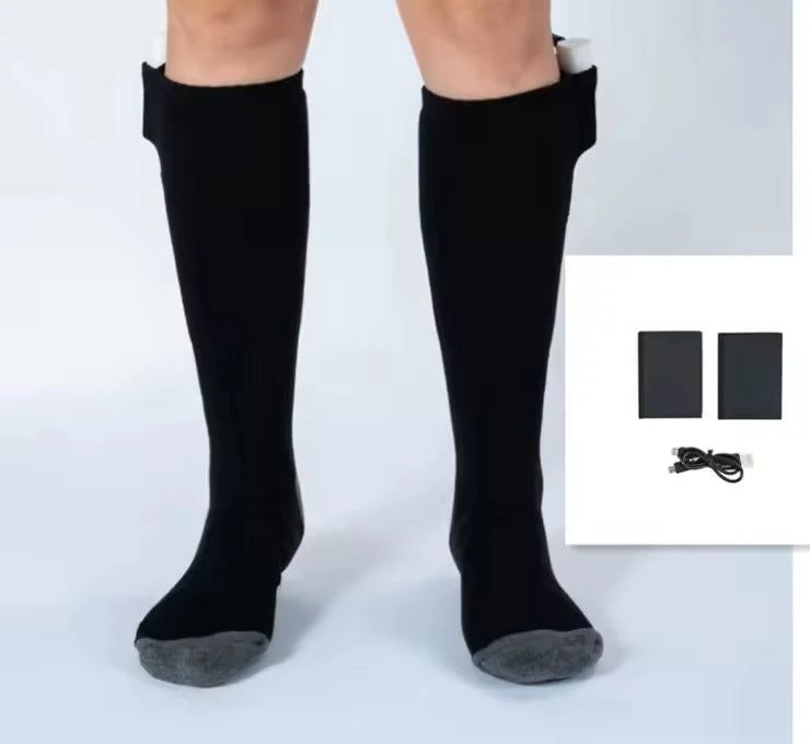 USB Rechargeable Electric Heated Socks 3 Heating Modes