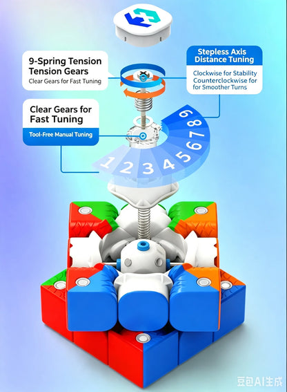 Moretry & SaoCube TianMa X3+ Maglev Ball Core 3x3 Glossy