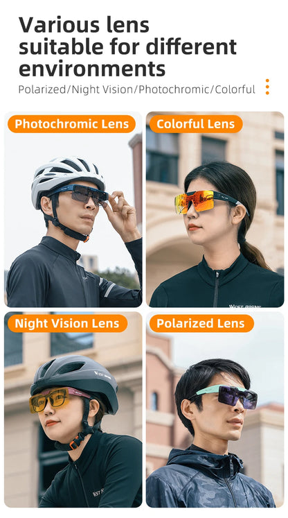 Photochromic Glasses Flip Design Polarized Sunglasses