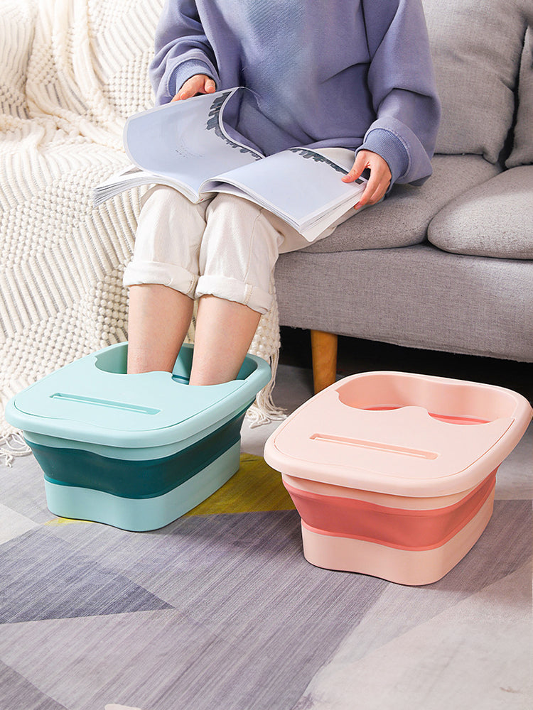 Foldable Footbath Massage Bucket Soaking Bucket Folding