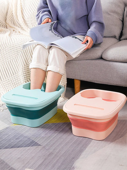Foldable Footbath Massage Bucket Soaking Bucket Folding