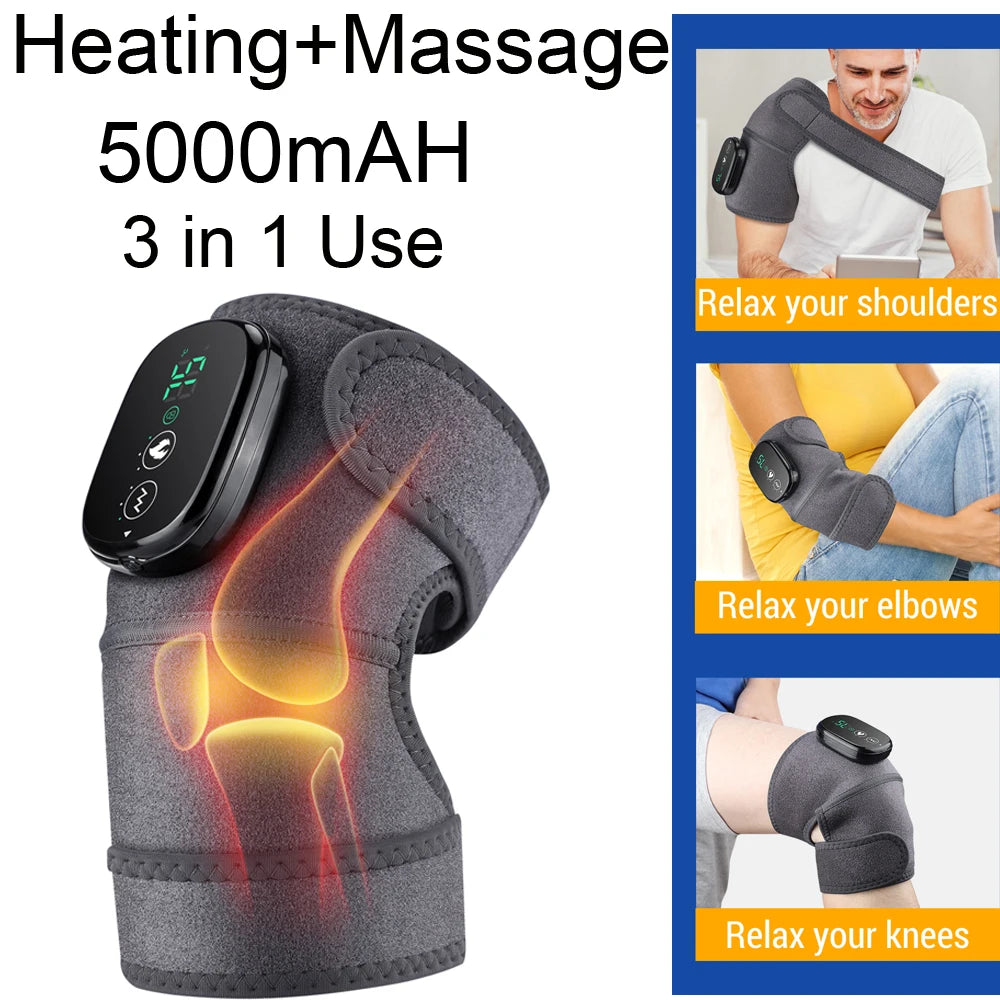 Electric Shoulder Massager Heating Pad Vibration Massage