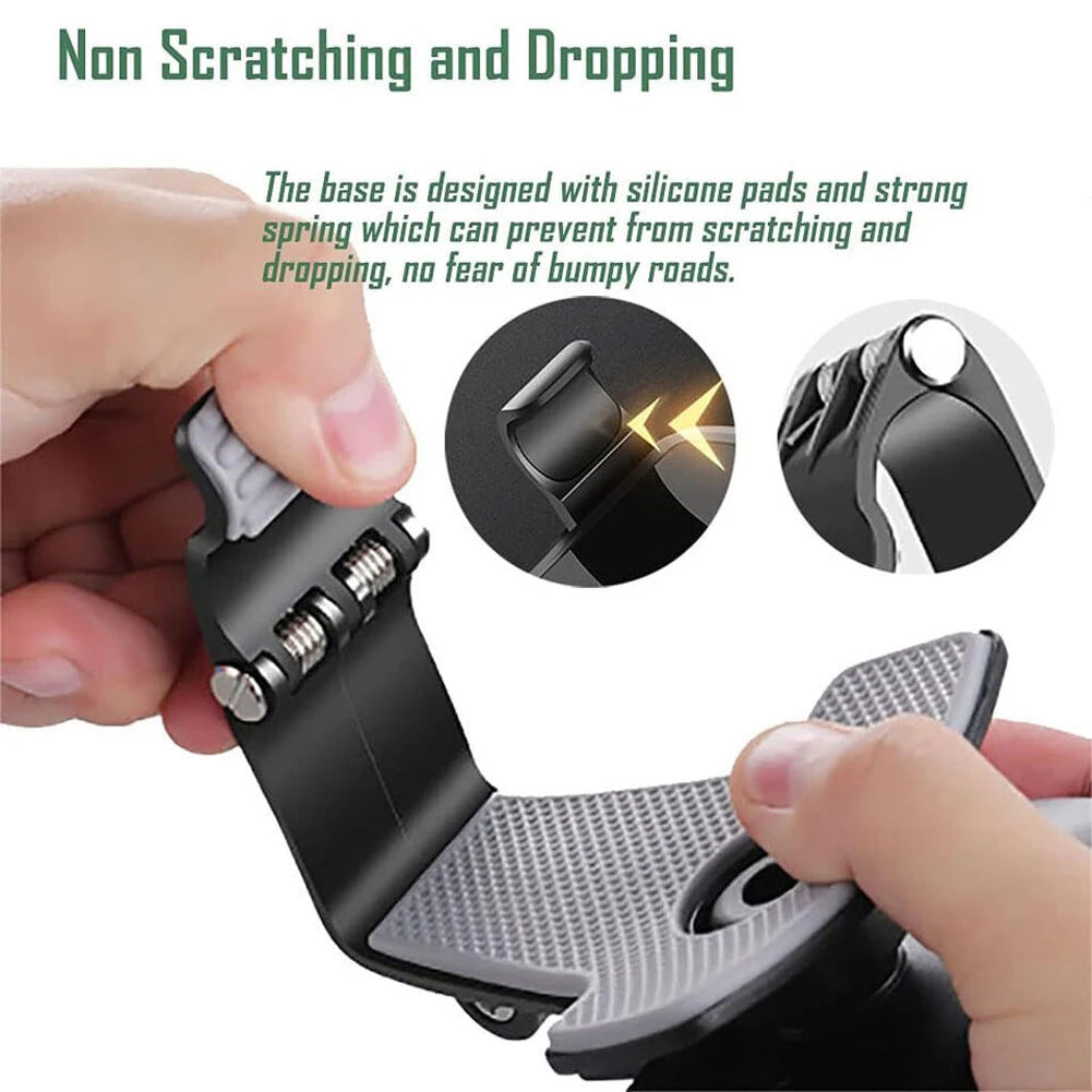 360° Rotatable Car Phone Mount - Multi-Function Clip-on Dashboard
