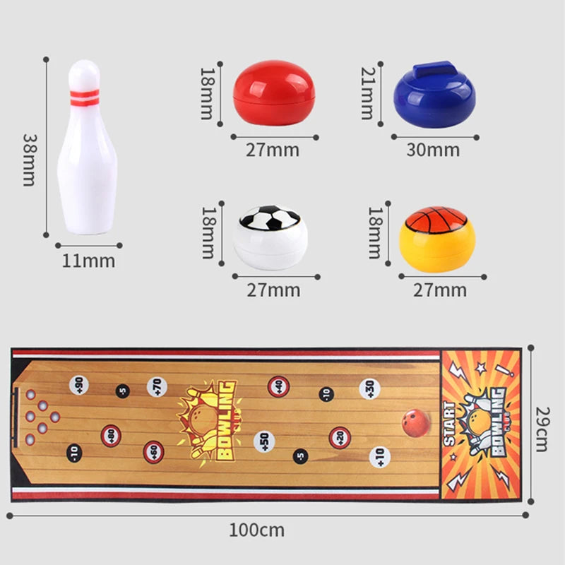 Children Interactive Social Curling Soccer Board Games Bowling