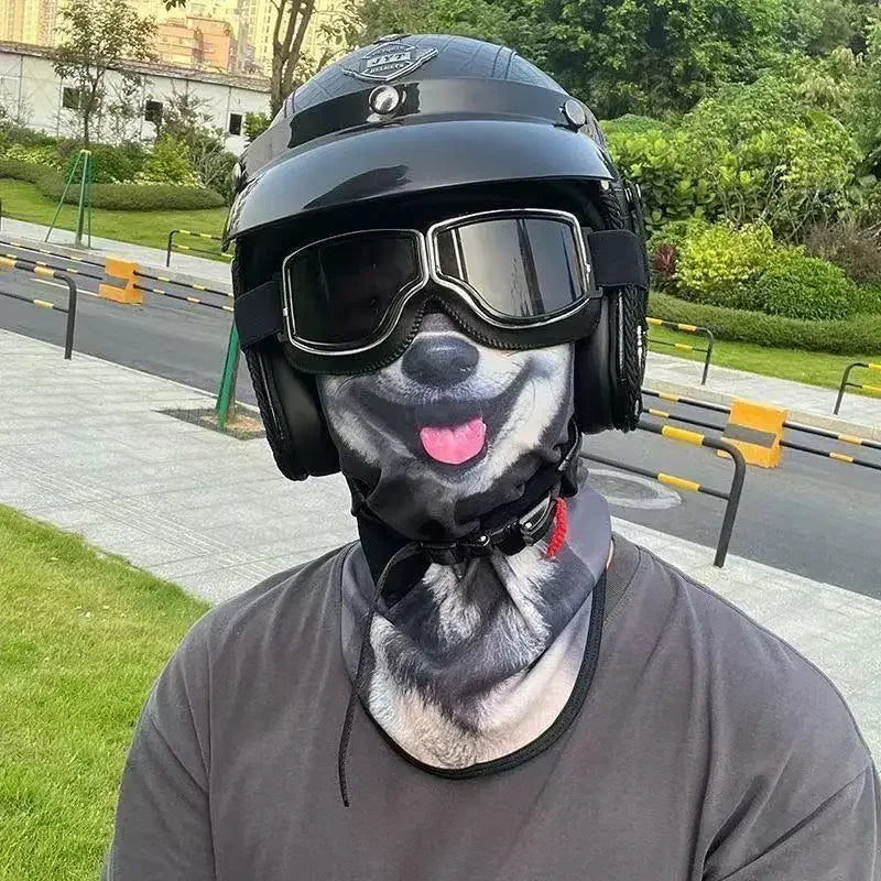 3D Ear Hanging Cycling Animal Face Mask Animal Pattern