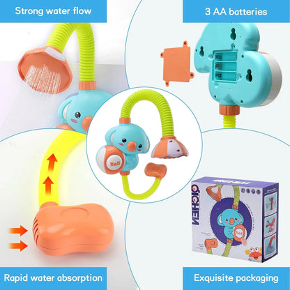 1Set Cartoon Cute Little Elephant Electric Shower