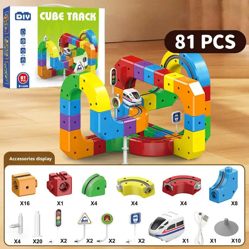 Magical Track Train USB Rechargeable 3D Building Tracks