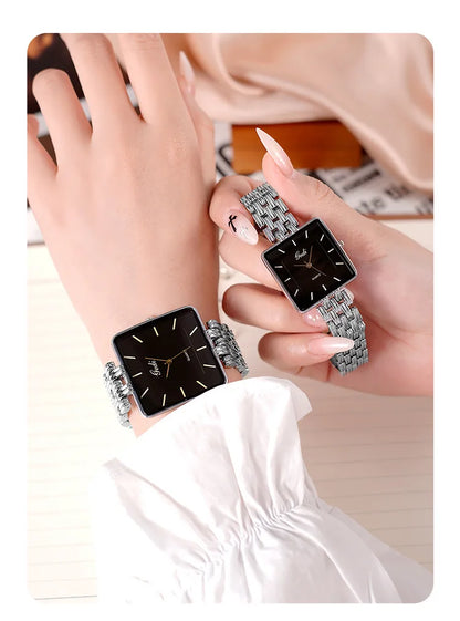 Men Watch Business Simple Square Couple Watches Waterproof