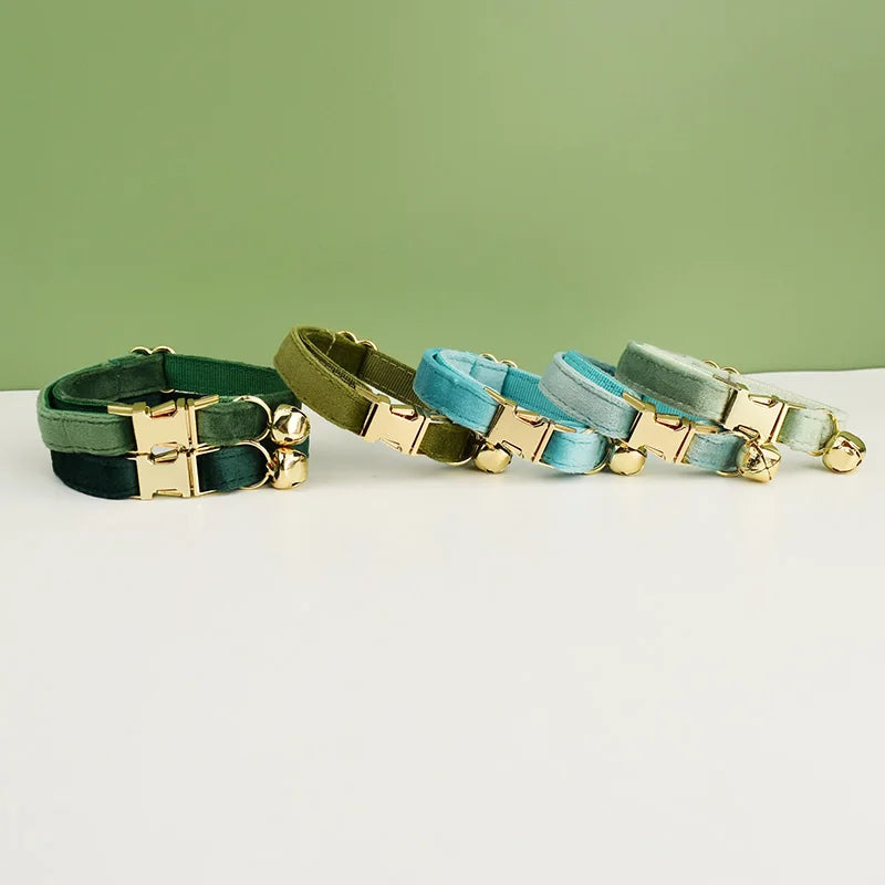 Velvet Cat Collar Bowknot Personalized Collar