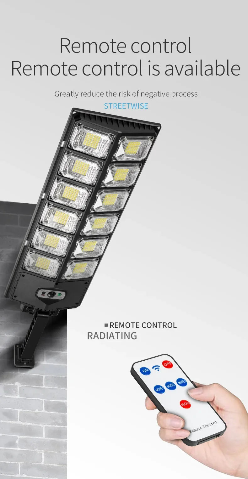 LED Super Bright Outdoor Solar Powered Lamp Motion Sensor
