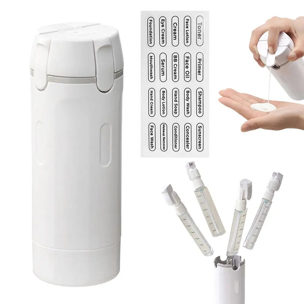 4-in-1 Portable Travel Refillable Bottles Set Cosmetics And Toiletries
