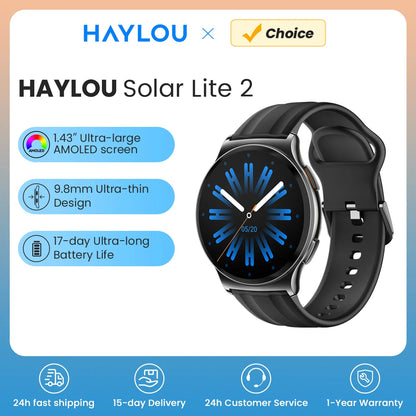 HAYLOU Solar Lite 2 Smartwatch 1.43'' AMOLED Display
