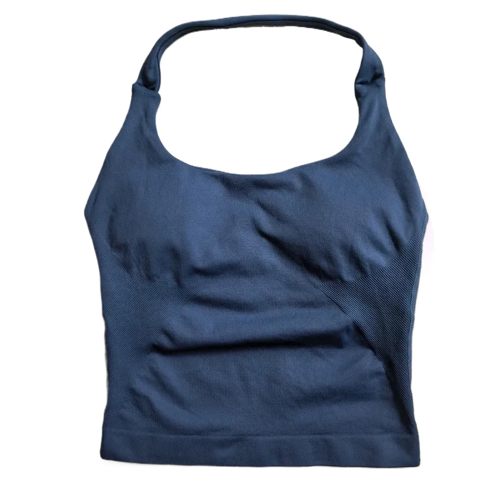 Gym Top Women Clothes Strappy Workout Tank Top Sports Bra