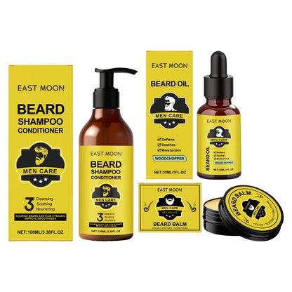 Natural Plant Extract Hair Care Set For Men 2in1 Beard Care