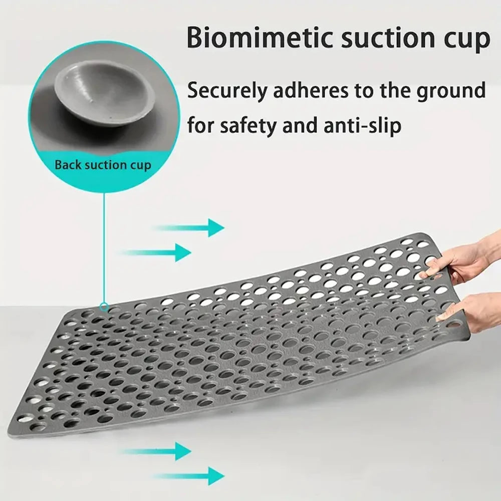 Bathroom Non-Slip Mat With Suction Cup