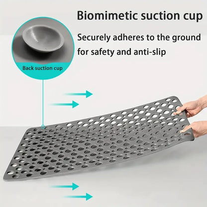Bathroom Non-Slip Mat With Suction Cup