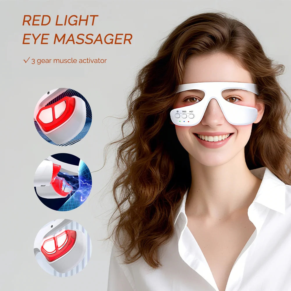 Electric Eye Massager Red Light Relieves Eye Fatigue