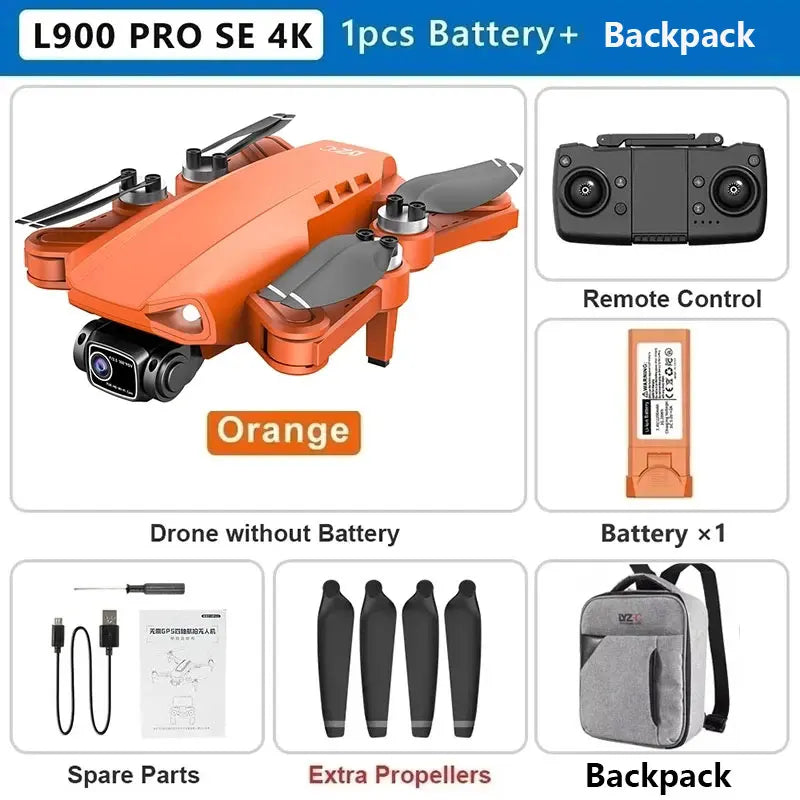 L900 Pro SE MAX GPS Drone 4K Professional Dual HD Camera
