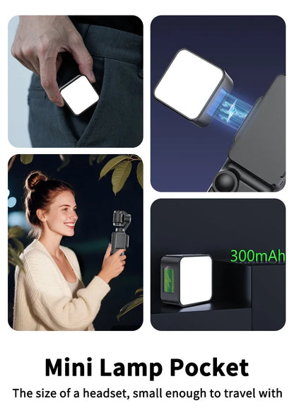 Mini Magnetic LED Fill Light Photography Lighting Camera