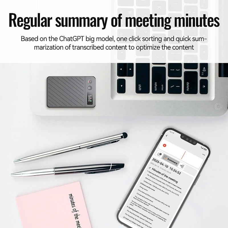 AI Digital Voice Recorders Pen 256GB 256 languages Real-time