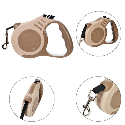 Retractable Pet Dog Leash Dogs Hiking Walking Traction Rope