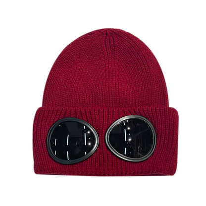 Warm Ski Mask Hats Caps Women Men Winter Windproof Glasses