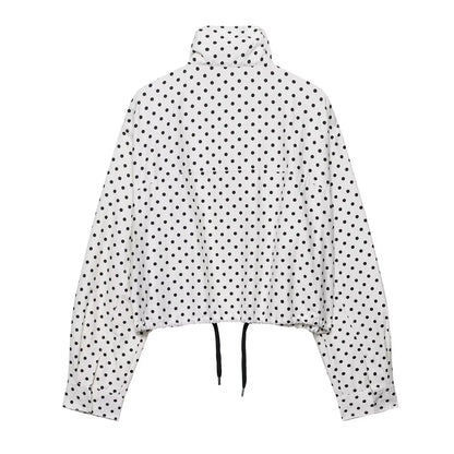 HH Fashion Women's Polka Dot Print Short Coats
