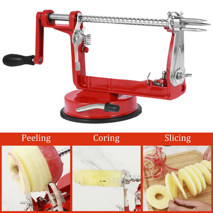 3 In 1 Fruit Peeler Machine Hand Crank Fruit Slicer Corer