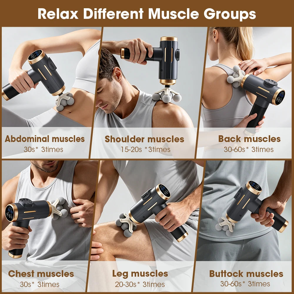 Electric Fascia Gun Head Deep Tissue Massager